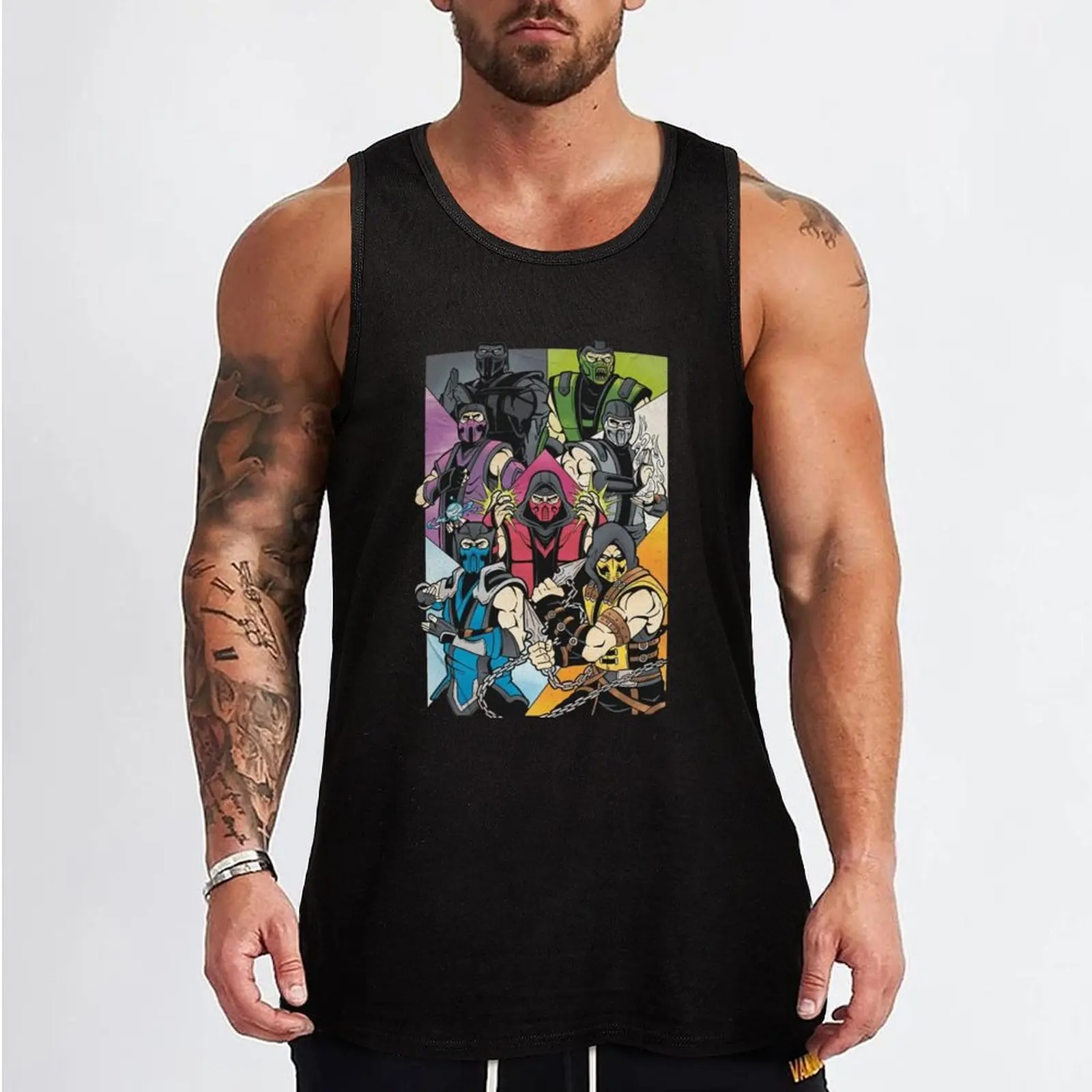 Mortal Kombat FanArt -Mortal Kombat Tank Top sleeveless T-shirt men anime t-shirts vest men