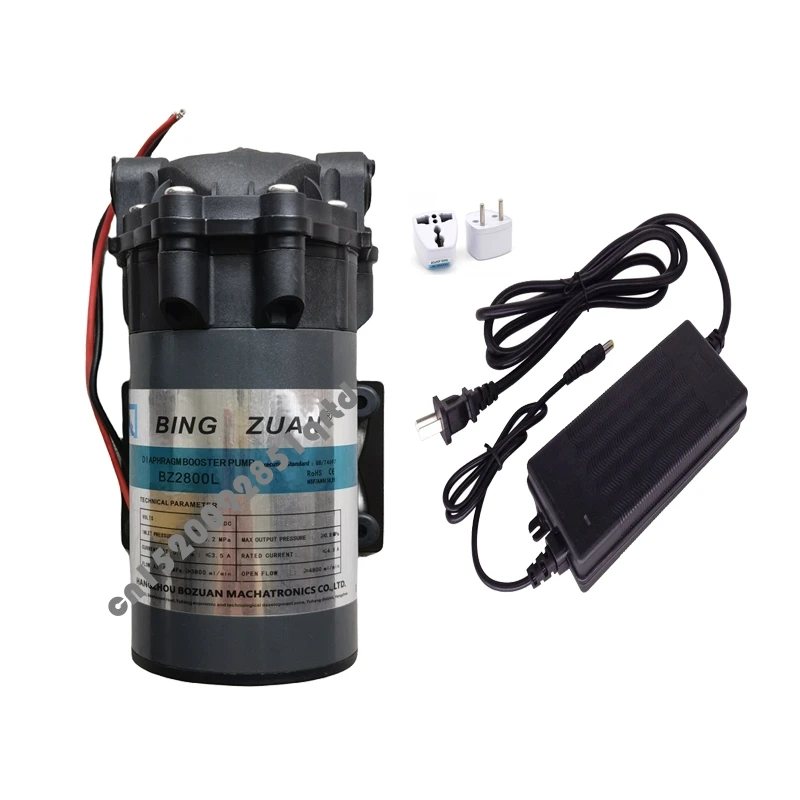 

800 Diaphragm Booster Pump 24V 5A High Pressure Pump Power Adapter Water Purifier Parts Water Reverse Osmosis System Aquarium