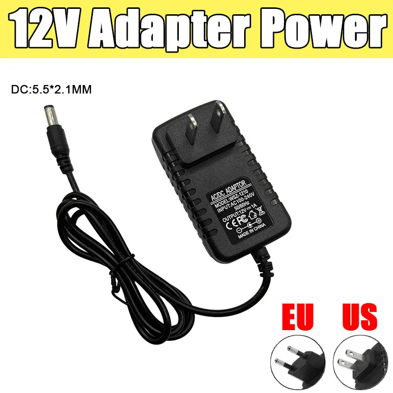 التيار المتناوب 110-240 فولت إلى تيار مستمر 12 فولت 1A 2A 3A مهايئ الطاقة العالمي شاحن العرض محول التبديل الاتحاد الأوروبي الولايات المتحدة المملكة المتحدة الاتحاد الأفريقي التوصيل محول LED سائق