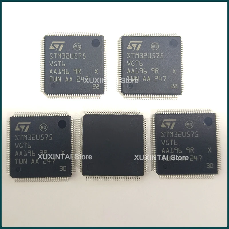 10-1 قطعة/الوحدة STM32U575VGT6 STM32U575 STM32U5 متحكم IC 32 بت 160 ميجا هرتز 1 ميجابايت (1 متر × 8) فلاش 100-LQFP (14x14) جديد الأصلي
