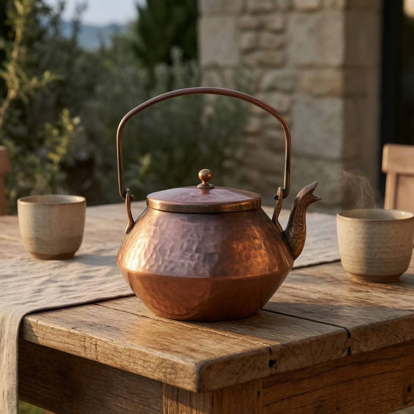 Turkish Tea Kettle Vintage Finish Hammered Copper Tea Kettle Hammered Copper Teapot Decorative Spout Turkish Teapot
