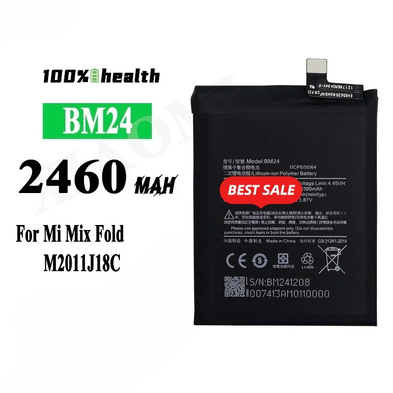 BM24/BM25 for Xiaomi Mi Mix Fold Phone Battery High Quality High Capacity Battery Replacement Bateria Grade A Cell with Tools