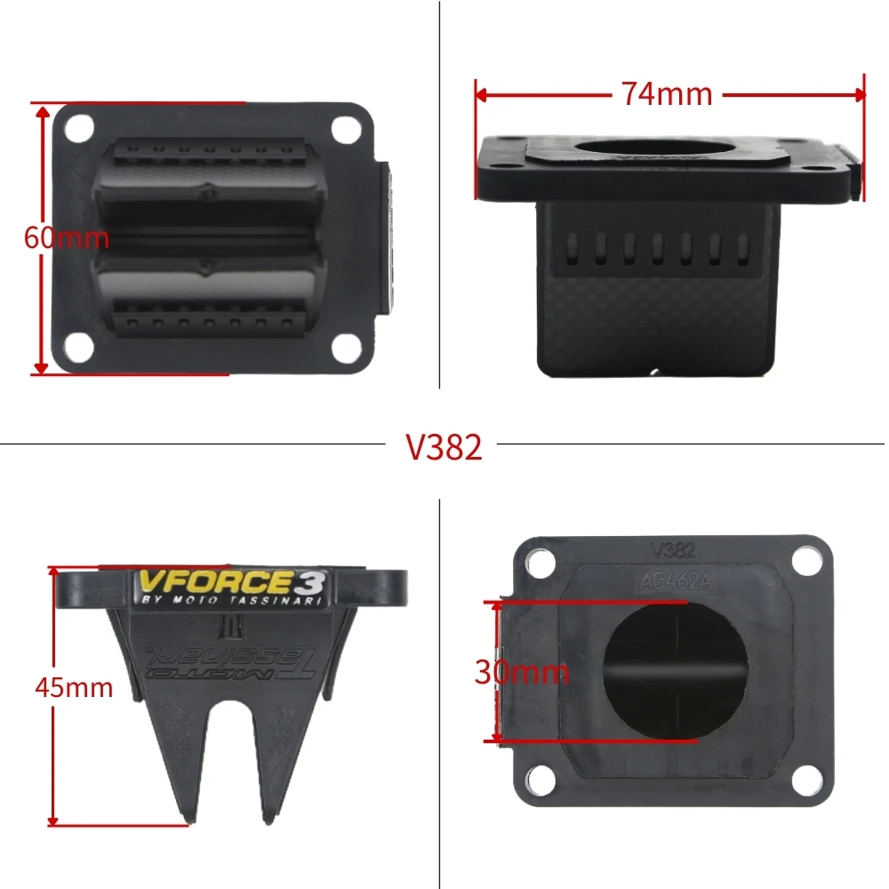 For Yamaha YZ85 YZ80 RM85L RM85 1993-2001 Suzuki DT100 125 175 TY175/250 AT2 AT3 2002-15 Motorcycle V Force 3 V382S Reed Valve