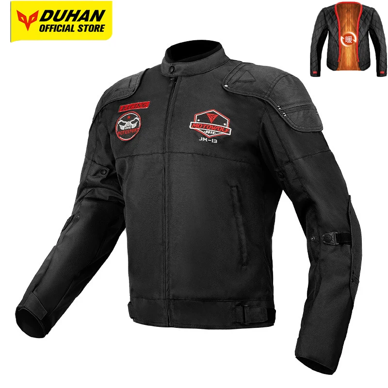 

Зимняя теплая мотоциклетная куртка, мужская износостойкая и устойчивая к падению куртка для верховой езды, четырехсезонная ветрозащитная куртка для мотокросса