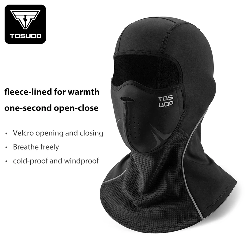 TOSUOD Motorcycle Riding Mask Wind Protection And Warmth Breathable Full Face Mask Balaclava Hat Scarf Hood Moto Biker Wind Cap