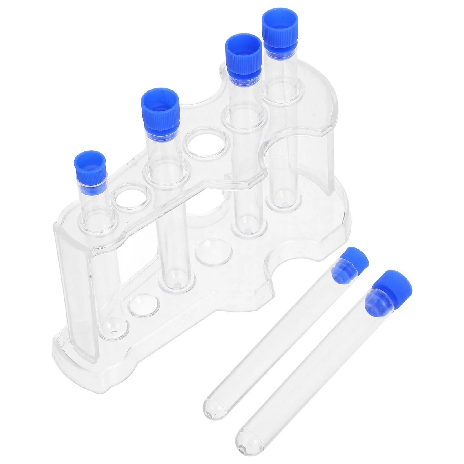 

1Set Test Tube Rack Set 6-Hole Holder Clear Tubes for Laboratory Applications Easy Observation Accurate Measurements