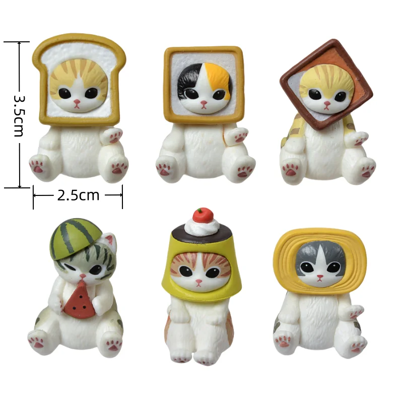 Mofusand Hai Katze Blind Box Obst Tier Niedliche Minifiguren Anime Ornamente Puppen Fans Kinderspielzeug Modell Weihnachten Geburtstagsgeschenke – Detail 10