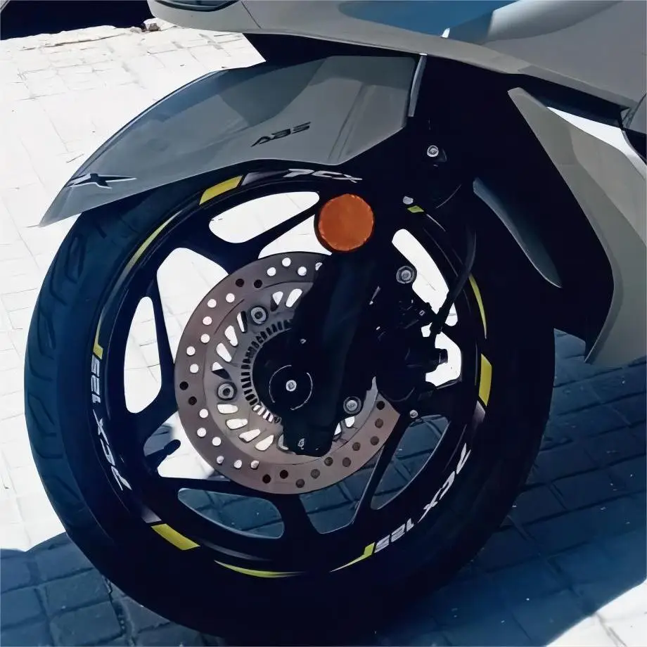 Reflective Motorcycle Stickers Wheel Hub Frame Decoration Suitable for HONDA PCX PCX125 Waterproof Accessories Off road vehicl