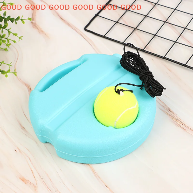 ฝึก Self-Duty Rebound เทรนเนอร์เทนนิส Partner Sparring อุปกรณ์ Heavy Duty เทนนิสการฝึกอบรมเอดส์ฐานยืดหยุ่นเชือก Ball