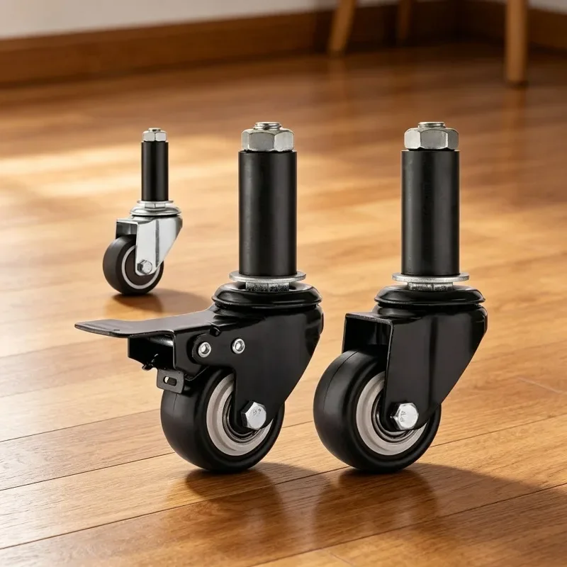 4 Pcs Tube  25/28/30/35/38/40mm Packing Table Rack Dining Table Universal Wheel Caster Pulley Four Load 249KG