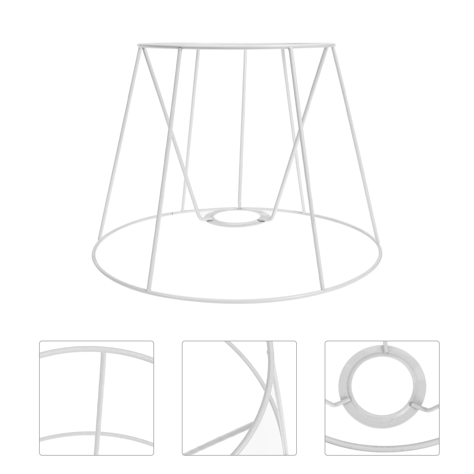 1 pz lampada per schermo circolare cornice lampada a sospensione lampada da terra staffa per lampada per schermo anello per lanterna cornice per