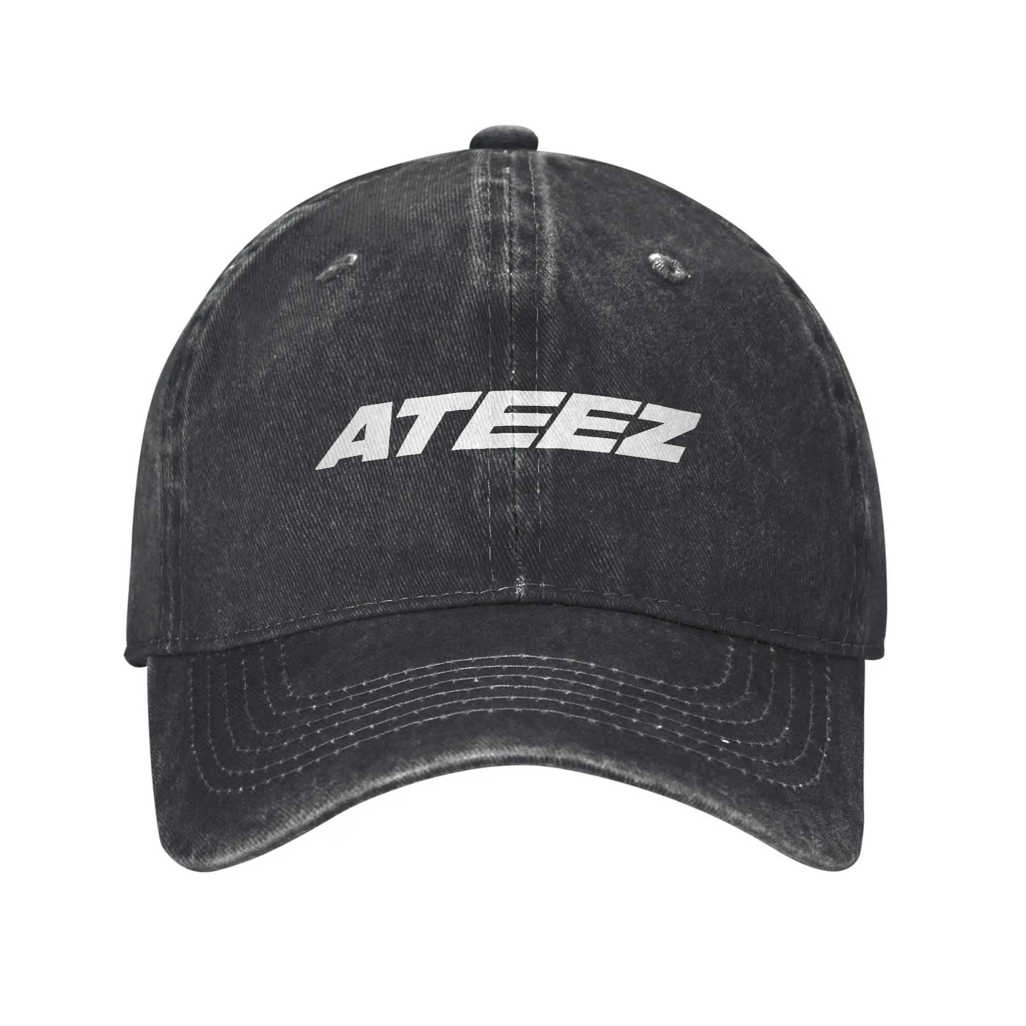 2025 Ateez Logo Gorra de béisbol informal Kpop Rock Trucker Hat Verano Venta caliente Mujeres Hombres Diseño Gorras de béisbol