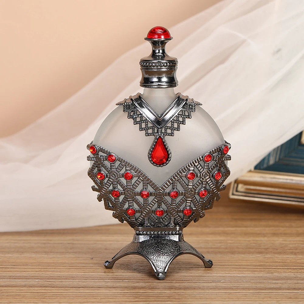 

Luxury 30ml Vintage Perfume Bottles parfum Mini Travel Essentials Oil Glass Arab Dubai Refillable Perfume Refill Dropper Bottle