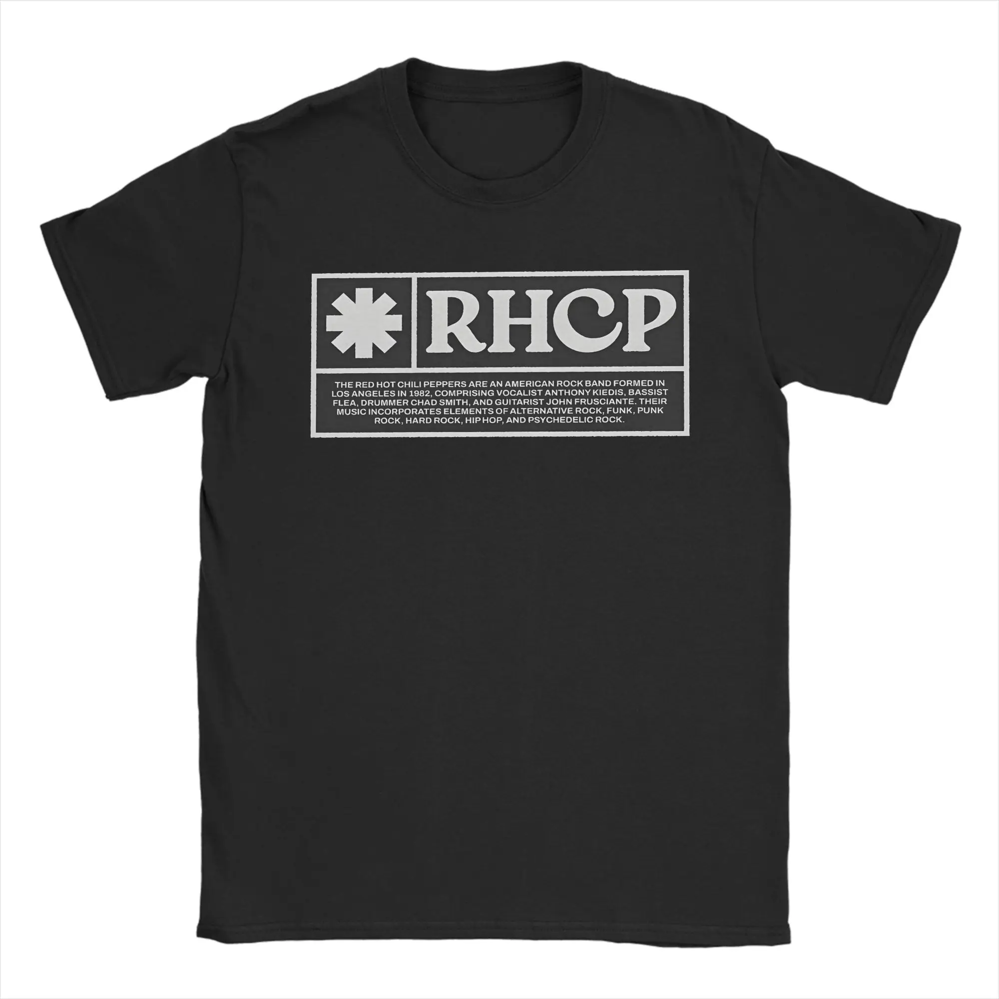 Camiseta Vintage RHCP Red Hot Chili Peppers, 100% Algodón, Camiseta Hipster para Hombre, Playera Casual de Manga Corta para la Playa, Estilo Y2K