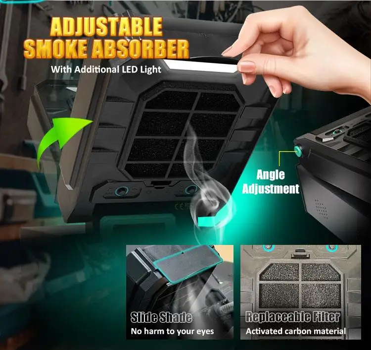 Pro'sKit SS-331H versión actualizada SS-988H 6 en 1 soldador multifunción/estación desoldadora bomba desoldadora absorbente de humo