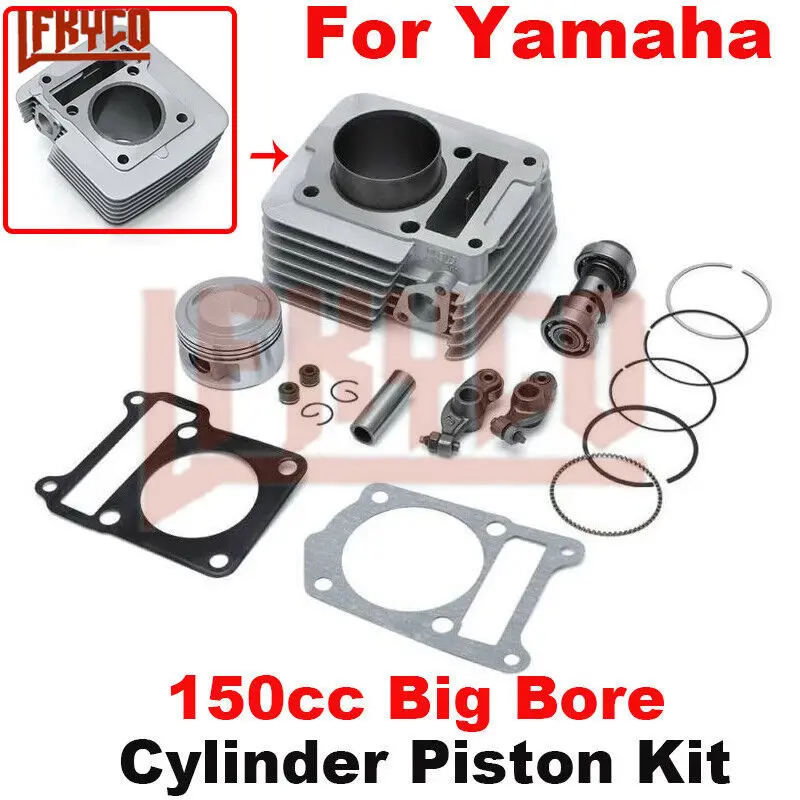 

Motorcycle Accessories 57.4mm Engine Parts Cylinder Kit 125CC Big Bore Motor for Yamaha YBR125 TTR125 TTR125L TTR125E Motoblock