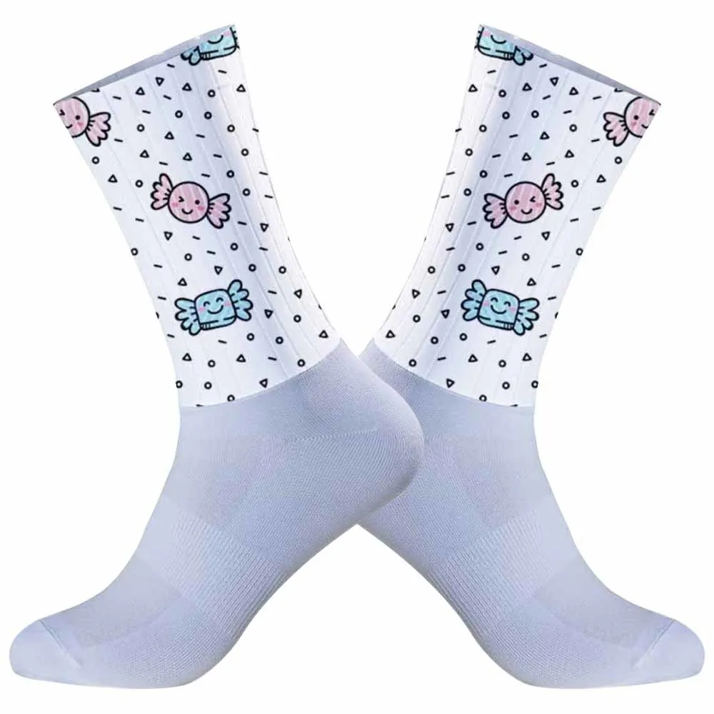 

Новинка 2024, мужские и женские спортивные носки для спорта на открытом воздухе, футбола, баскетбола, дышащие дорожные велосипедные носки, велосипедные носки, профессиональные велосипедные носки