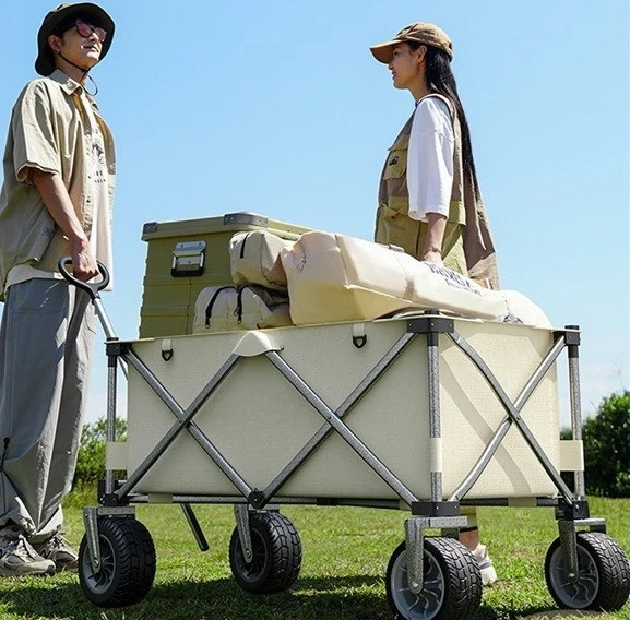 

Oversized camping, carts, campsites, trailers, foldable outdoor carts