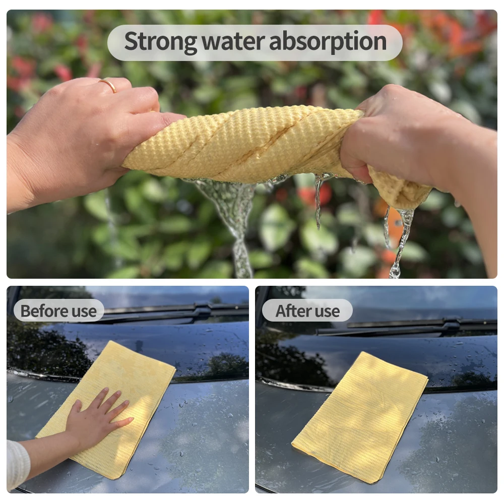 64*42cm PVA Chamois Car Wash Towel Cleaner car Accessories Car care Home Cleaning Hair Drying Cloth