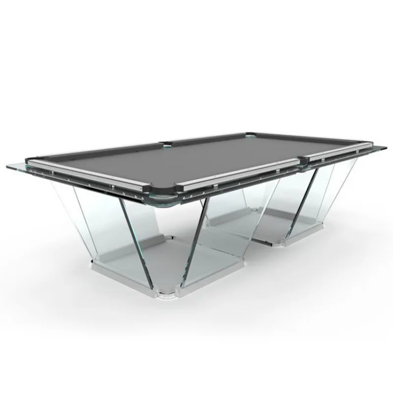 Tempered glass Crystal glass American acrylic transparent villa Chinese table