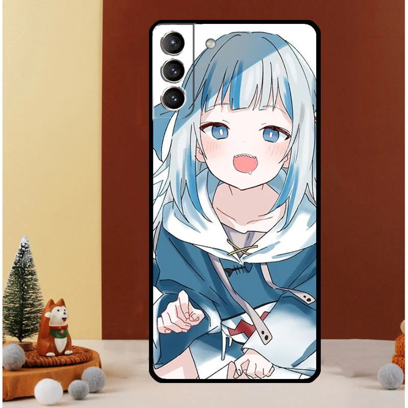 Gawr Gura Hololive Anime Case For Samsung Galaxy S24 Ultra S20 S21 FE Note 10 20 Ultra S8 S9 S10 S22 S23 Plus Cover