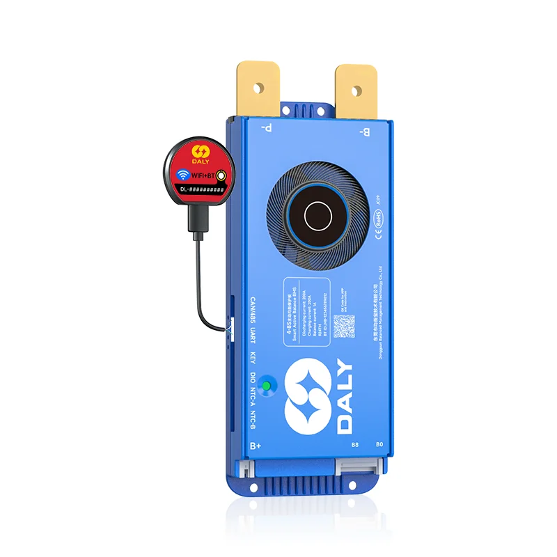 DALY WIFI BMS 200A التوازن النشط 1A 4S 8S-24S بناء في بلوتوث خلية موازنة الذكية PCB لوح حماية البطارية