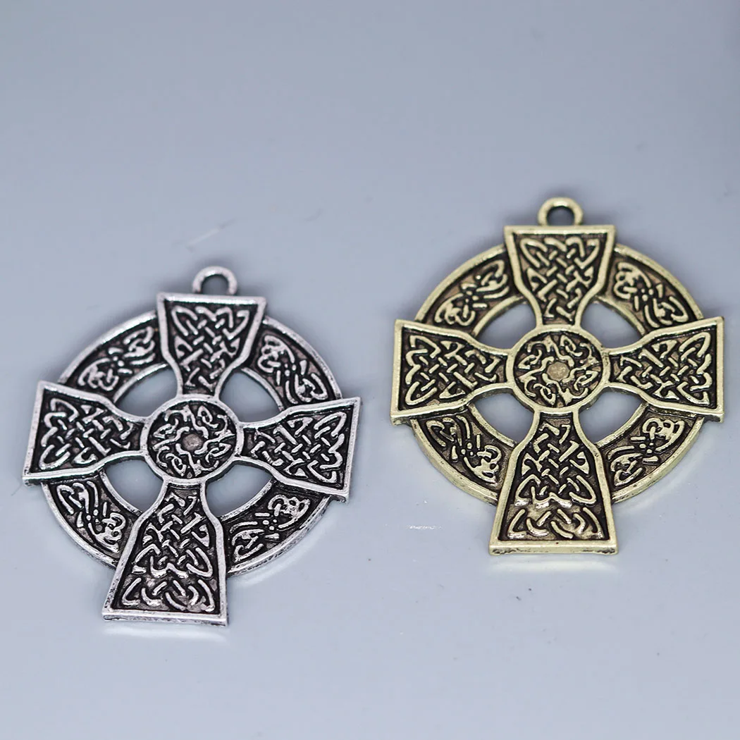 3Pcs/lot Armenian Cross Boho Charm Pendant For DIY Necklace Handmade Jewelry Making