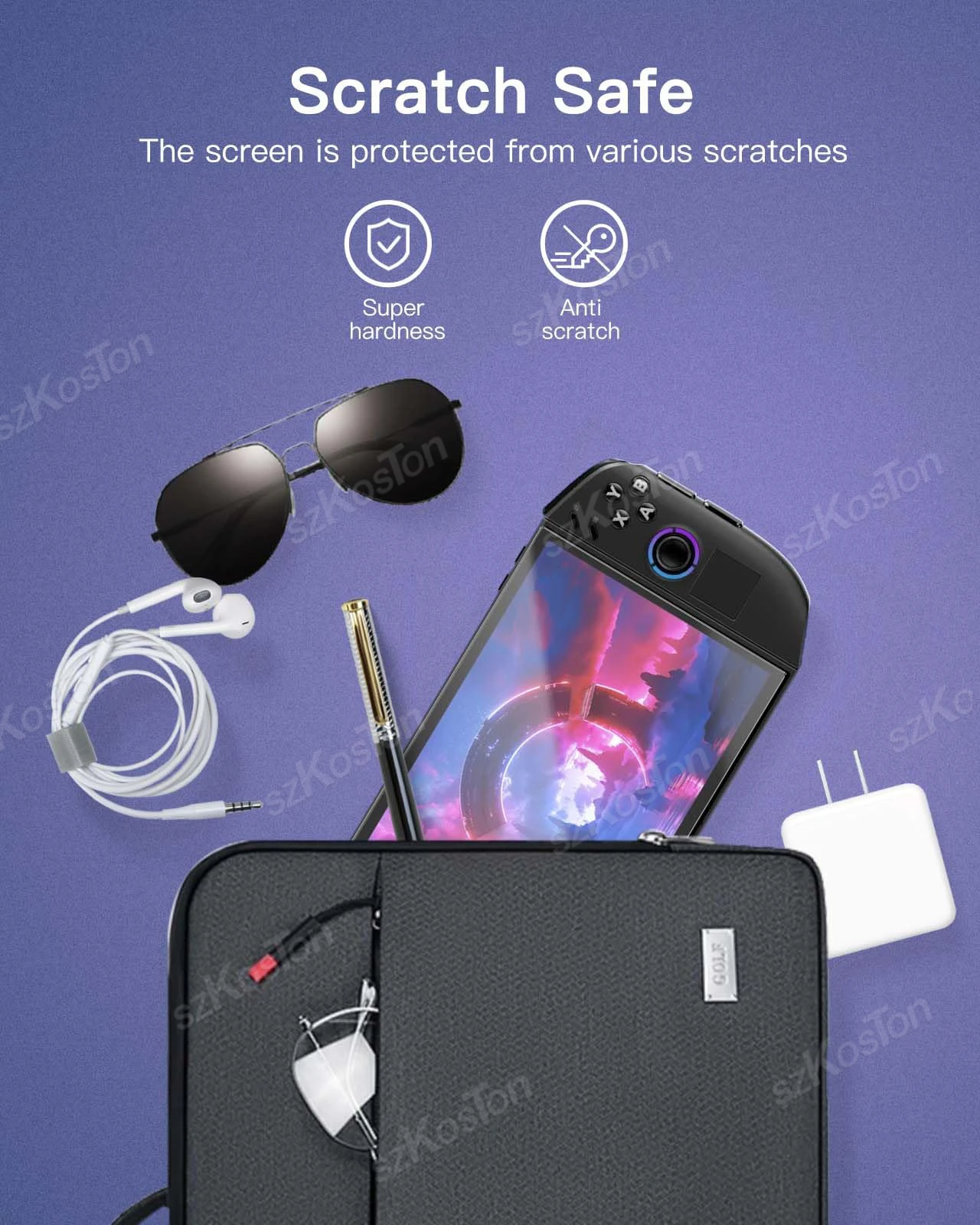 1/2 SZT. Folia Ochronna HD na Ekran do Konsoli Lenovo Legion Go 2, Odporna na Zarysowania, Twardość 9H, Szkło Hartowane do Lenovo Legion Go 2 — zdjęcie produktu 5