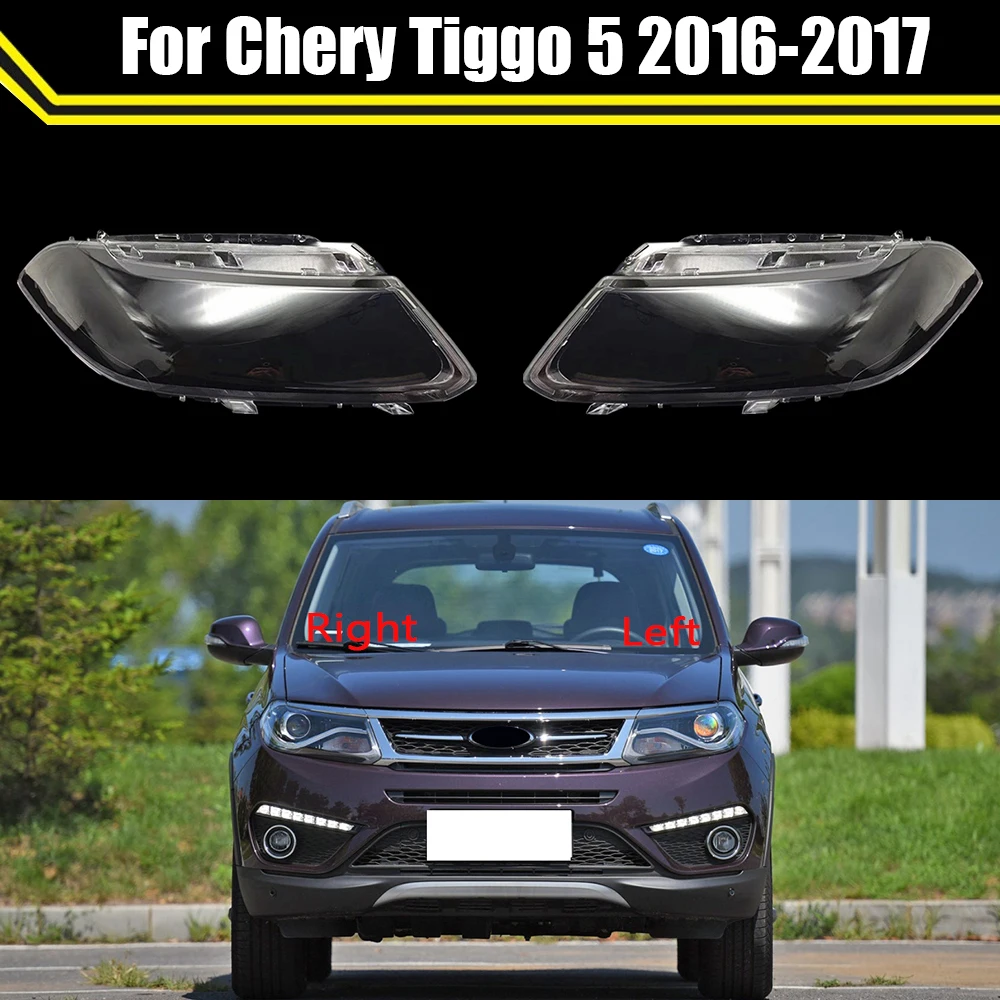 

Car Headlight Glass Cover Head Light Lens Lampshade Lampcover Automobile Headlamp Covers Styling For Chery Tiggo 5 2016 2017