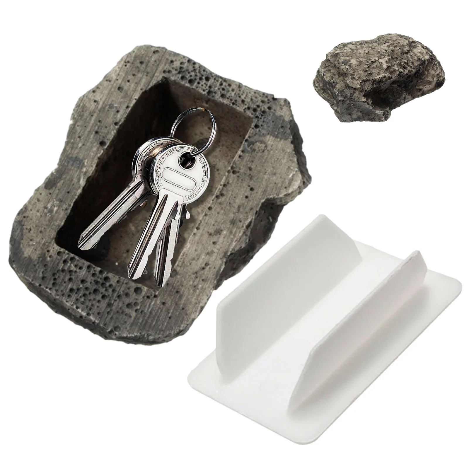 صندوق تخزين واقعي مقاوم للماء للمنزل والخارج ، مقصورة سرية ، نقود راتنج ، حجر مزيف مضاد للسرقة ، مفتاح حديقة ، ساحة إخفاء