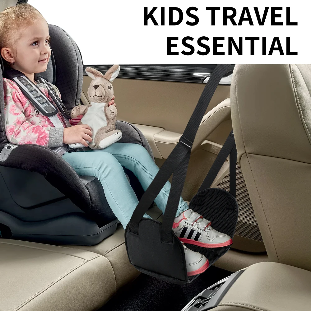 أحدث أرجوحة القدم للطائرة مسند القدمين مع وسادة قابلة للإزالة وحزام قابل للتعديل أرجوحة القدم مع رغوة مينوري للسفر