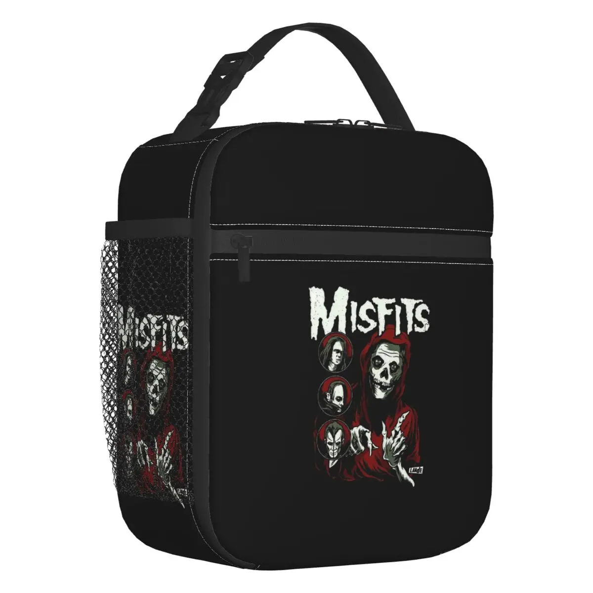 

Герметичный Ланч-бокс Misfits для женщин, Термосумка из тяжелого металла с изображением черепа, для школы и детей