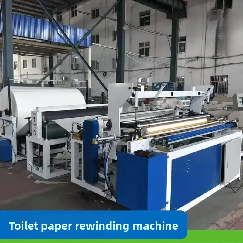 

Line Slitting Rewinder Toilet Tissue Paper Roll Rewinding Machine with Toilet Paper Production