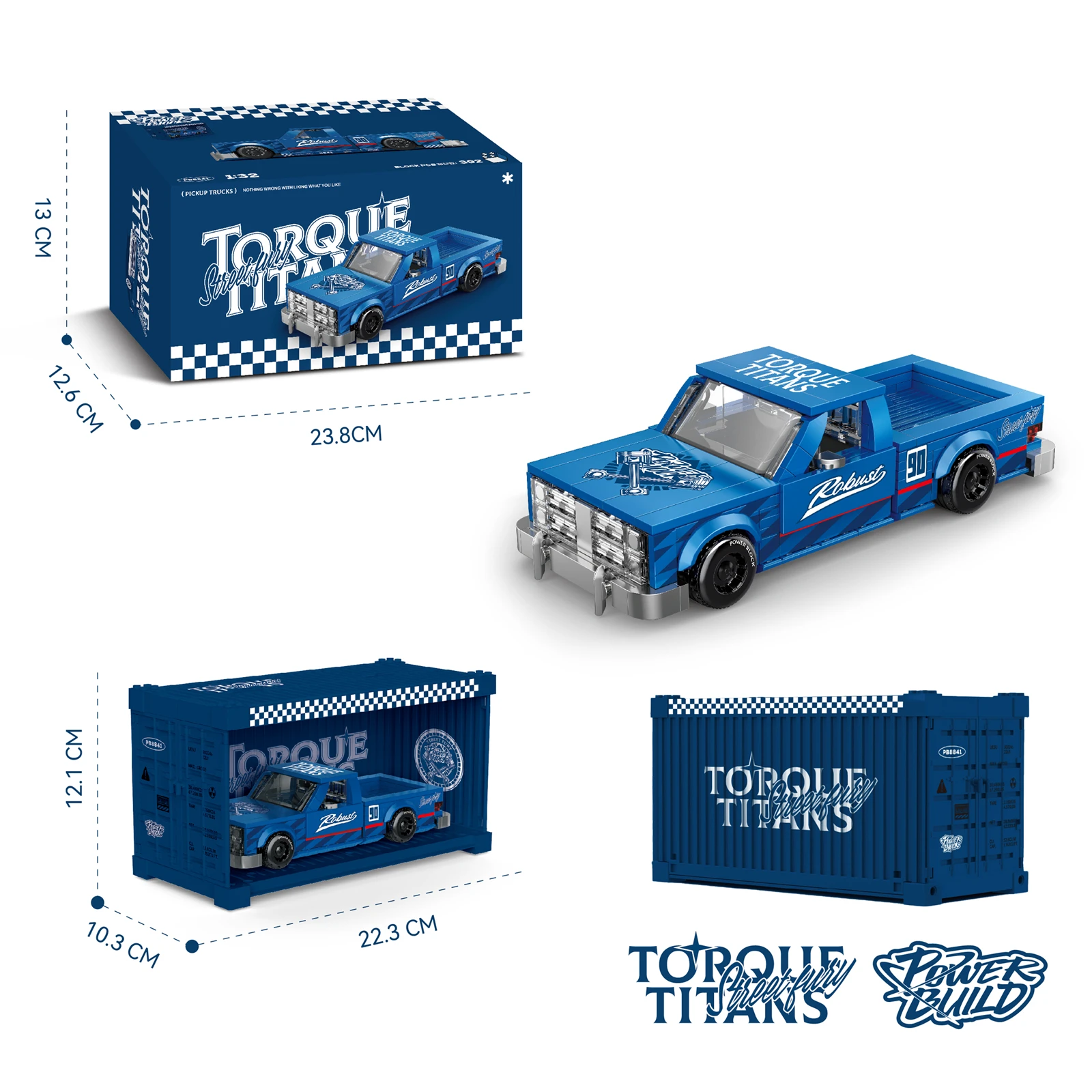 Klocki konstrukcyjne MOC City Car Retro PB Techniczny Pickup Truck Samochód Sportowy Model Pojazdu Wyścigowego Kontener Pudełko Cegły Zabawki Prezent dla Dzieci
