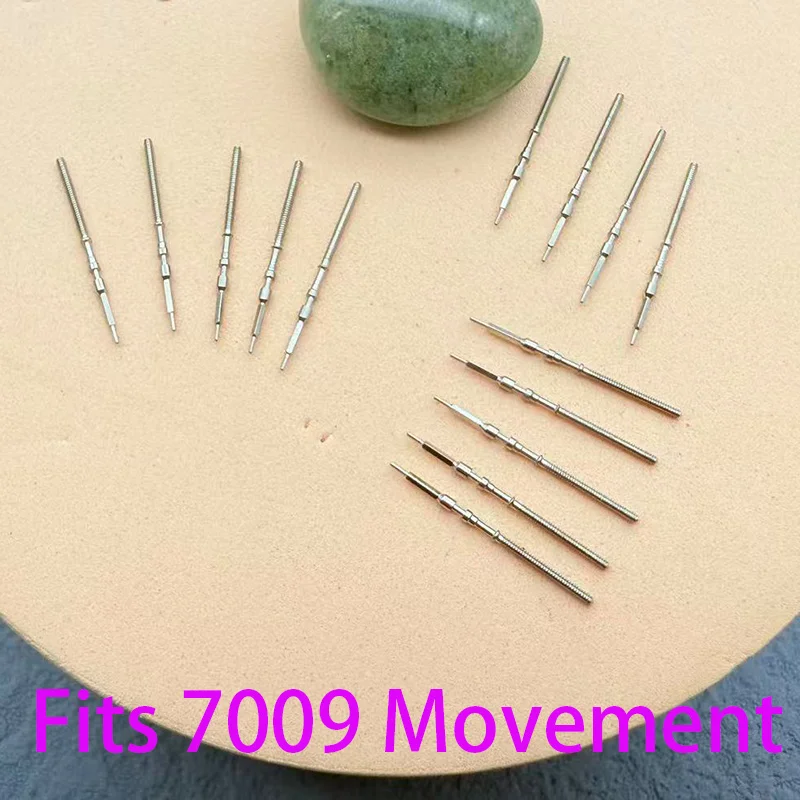 7009 스템 2개/4개 무브먼트 크라운 스템 7009 자동 기계식 무브먼트 스템 수리 부품 시계 수리 부품