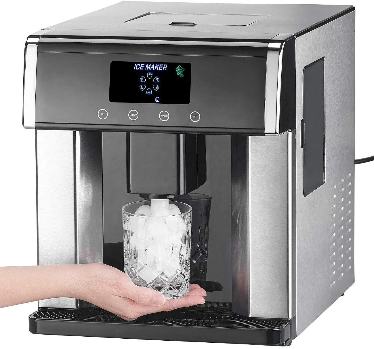 

12kg Portable Mini Ice Dispenser with Water Dispenser for Home Use