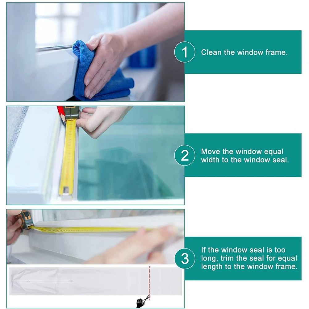 A61T-Hung Window Seal for Portable Air Conditioner, AC Unit Window Vent Kit, Easy to Install,Hose Kit for Tumble Dryer