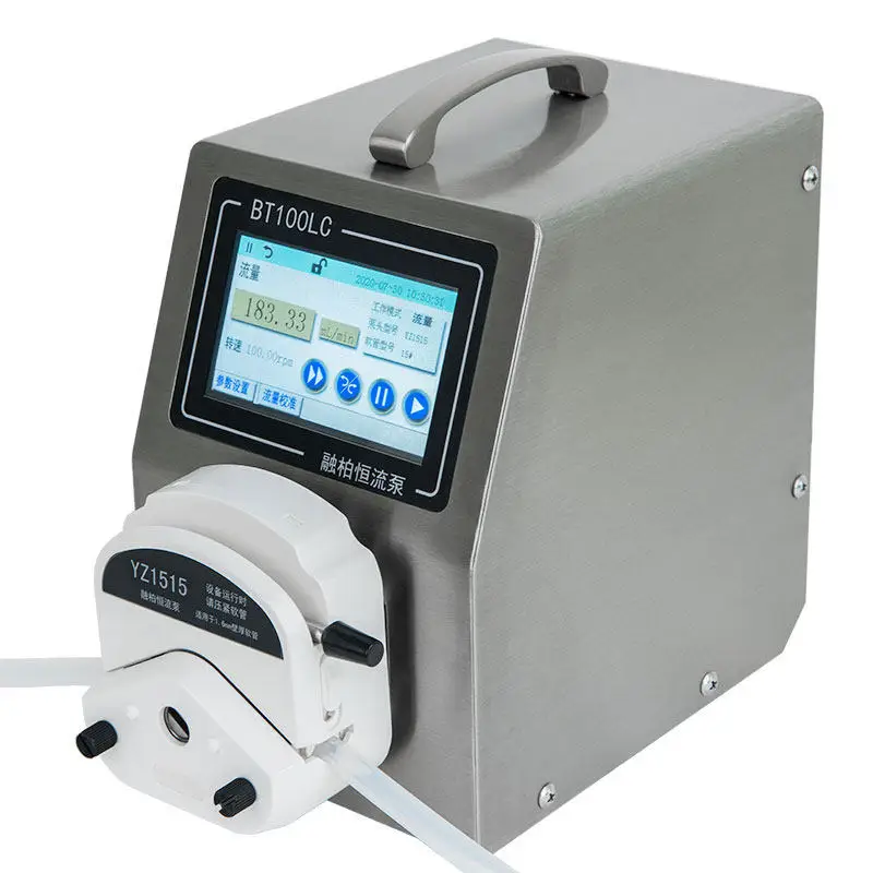 BT100LC series precision peristaltic  multi-channel adjustable speed variable flow electric drip can be adjusted by touch screen