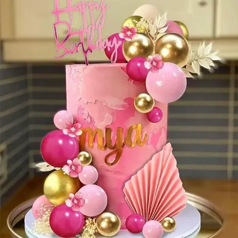 20 पीस मैकरॉन रंग केक टॉपर सजावट गोल्ड और सिल्वर फोम बॉल्स कपकेक मिठाई पार्टी प्रदर्शन जन्मदिन सजावट के लिए 8 best sales भालू केक टॉपर - №4