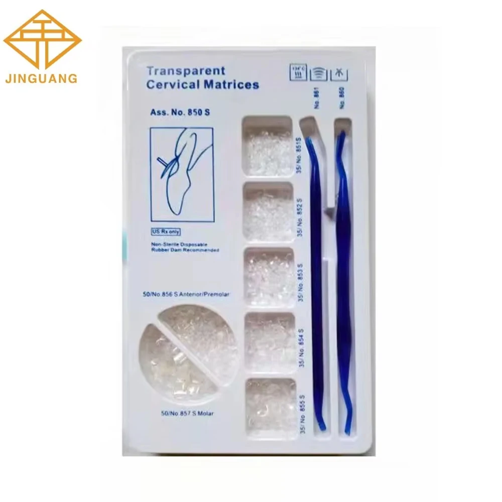 

277pcs/set Dental Transparent Cervical Matrices Disposable Transparent Cervical Matrices for Filling Materials