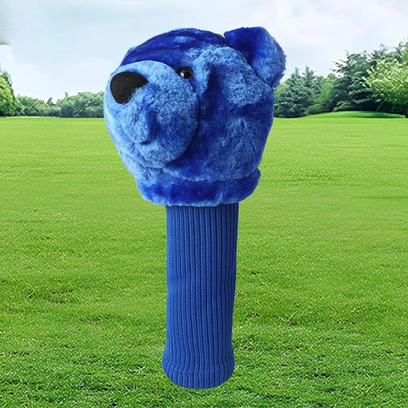 

Plush Golf Wood Headcover Club Head Cover Lovely Long Neck Protection Sleeve,