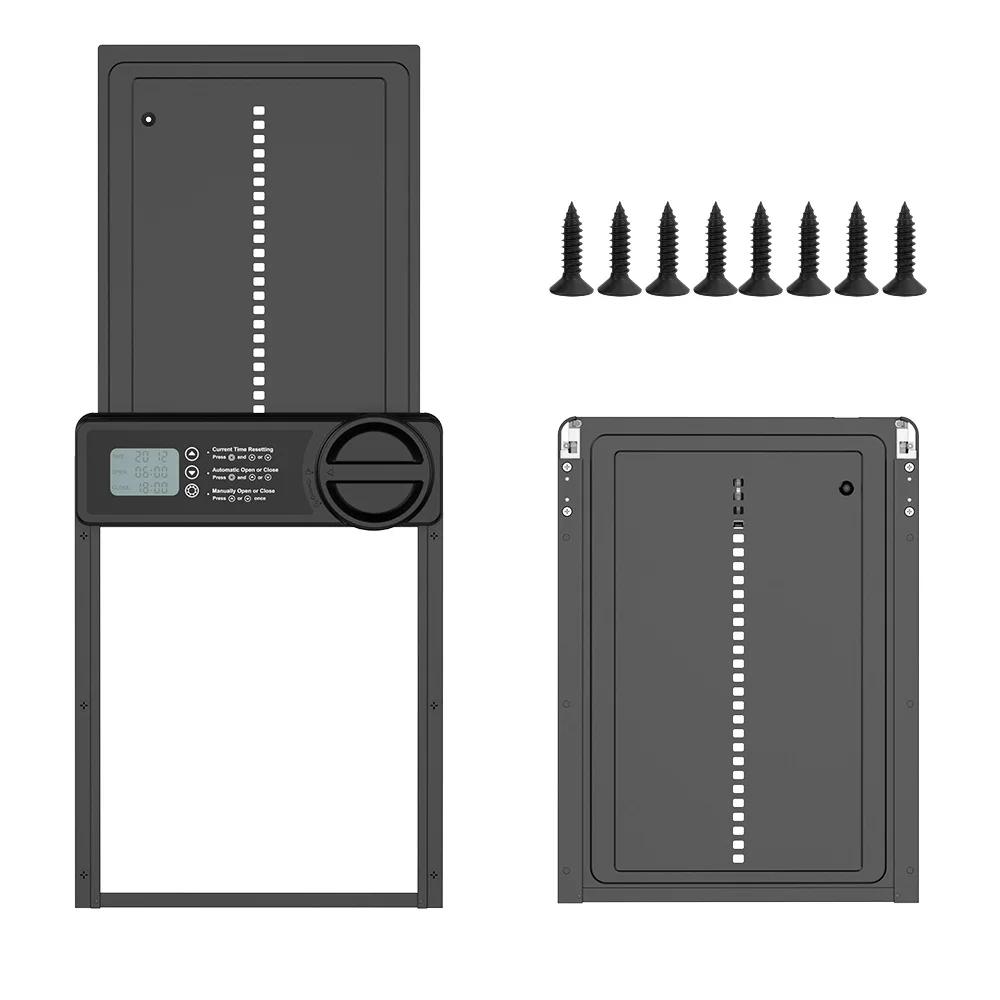 Factory Manufacturing High Quality Aluminum Alloy Smart Light Sensitive Metal Alloy Body Automatic Chicken Coop Door Opener