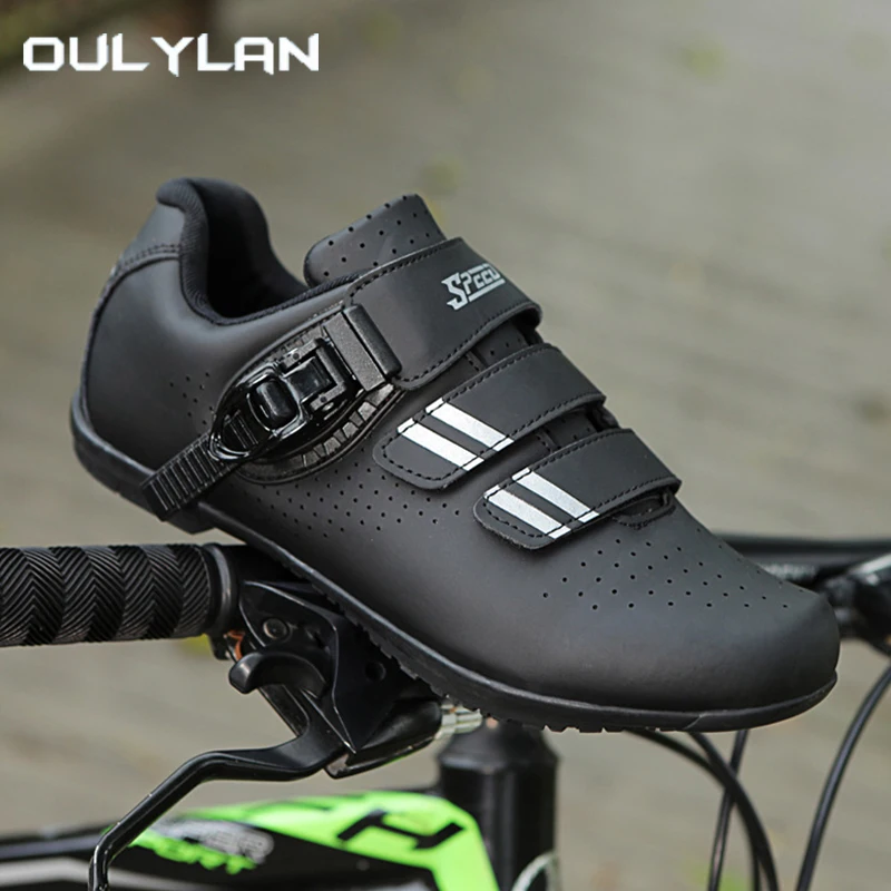 2024 Racing Flat Cleats Bicycle Boots Men's Cycling Shoes Sports Road Bike Shoes Speed Mountain Sole Sneakers Riding Footwear