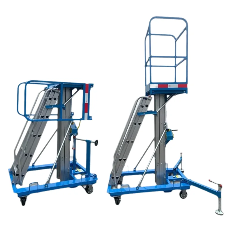 Manual Climbing Ladder Hand-cranked Climbing Ladder Warehouse Special Lifting Platform Manual Climbing Platform Ladder