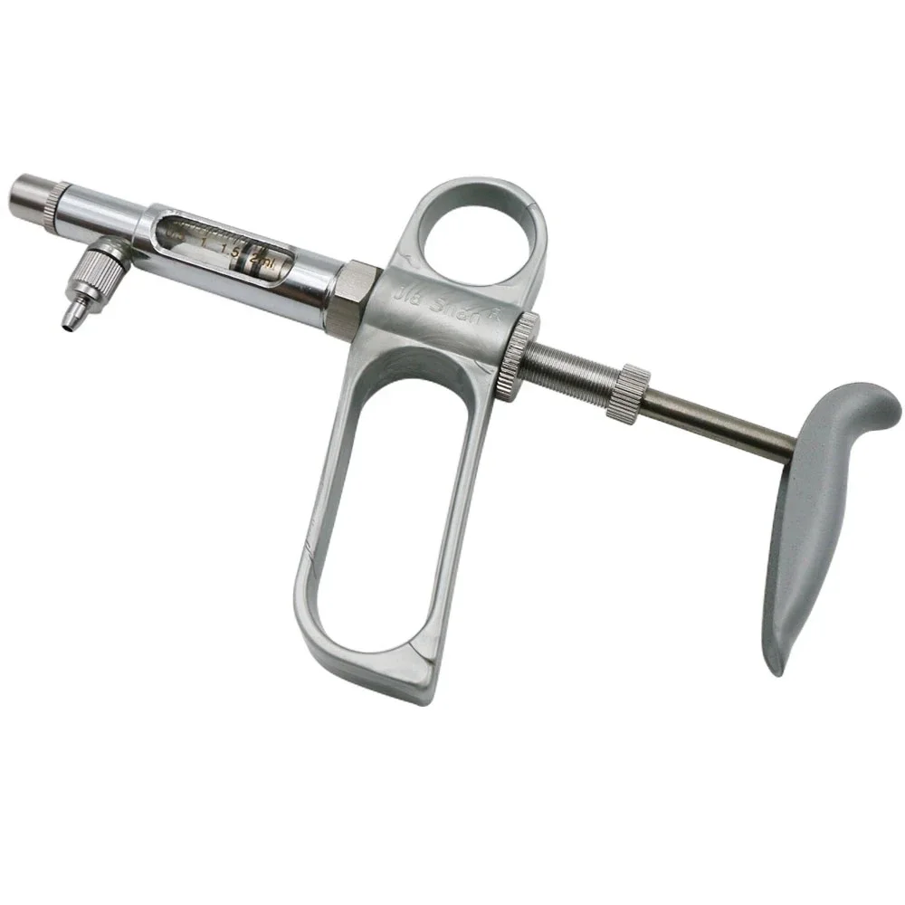 家畜用充填金属注射器,調整可能,投与チューブセット,小型ペット用注射器,2 5ml, 1個