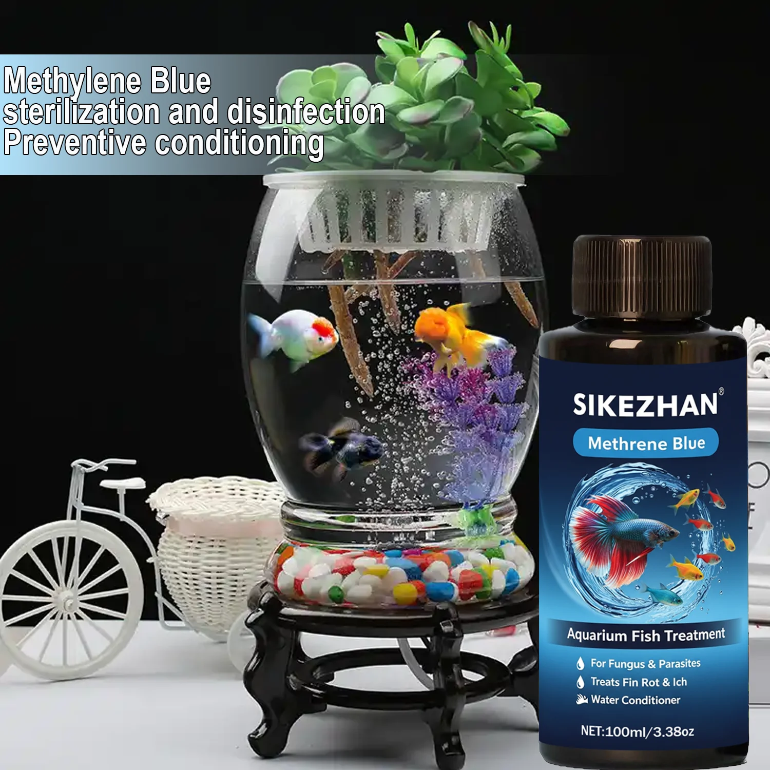 Premium Methylene Blue Fish Me - огляд і ціна Aquarium Fish Medicine