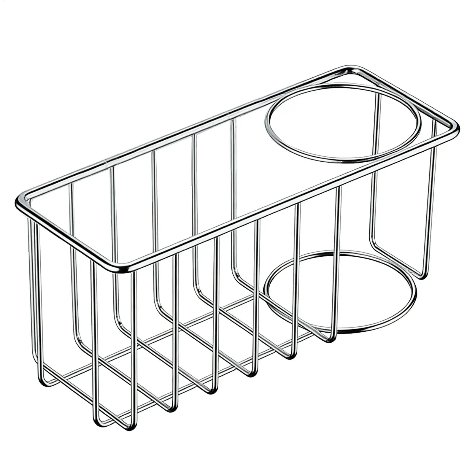 Kitchen Sink Organizer stainless steel Storage Rack for Sponge Brush Dishwashing Liquid Drainer Rack Sink Sponge Holder