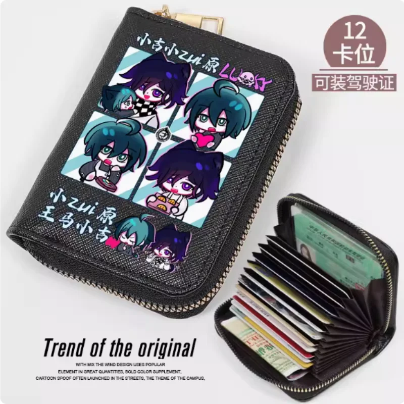 Anime Danganronpa V3 Kokichi Oma Rits Mode Portemonnee Pu Portemonnee Kaarthouder Geld Tas Cosplay Cadeau B1734