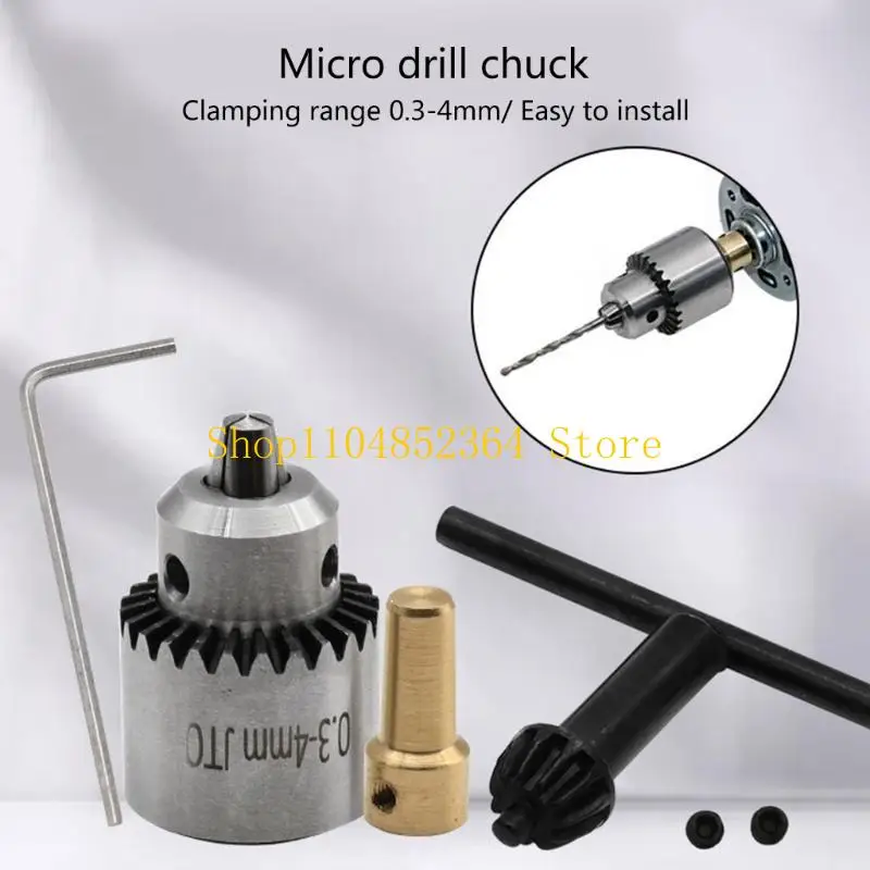 

652F Micro Motor Drill Chuck Clamping 0.3-4mm Taper Mounted Drill Chuck With Chuck
