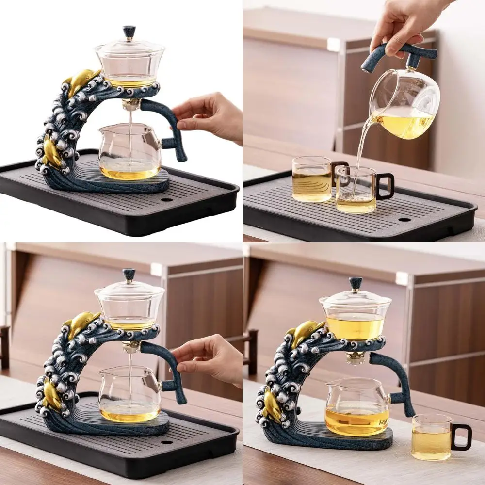 

Semi-Automatic Magic Tea Set with Infuser and Dolphin Design